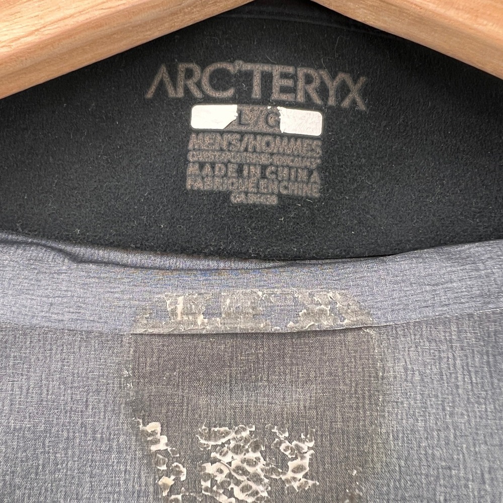 Arc'teryx Alpha AR Gore-Tex Pro Shell Jacket Men Large Black Hiking FLAW - Picture 8 of 13